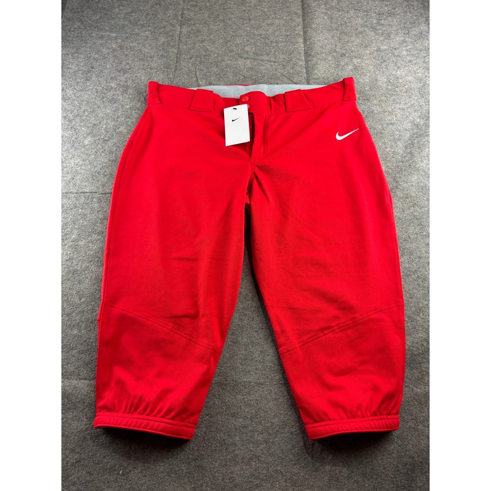 Nike Womens Team Engineered Softball Pants Red AV6642-657 Size XL NWT